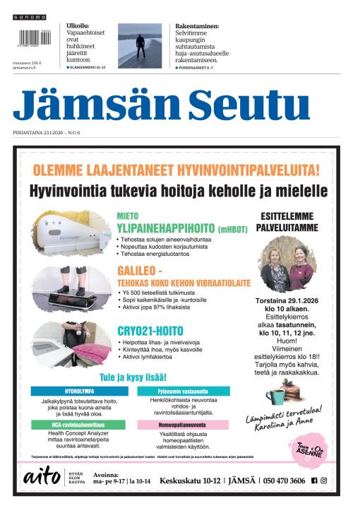 Jämsän Seutu ja Vekkari 23.1.2026