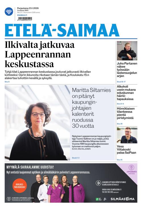Etelä-Saimaa 23.1.2026