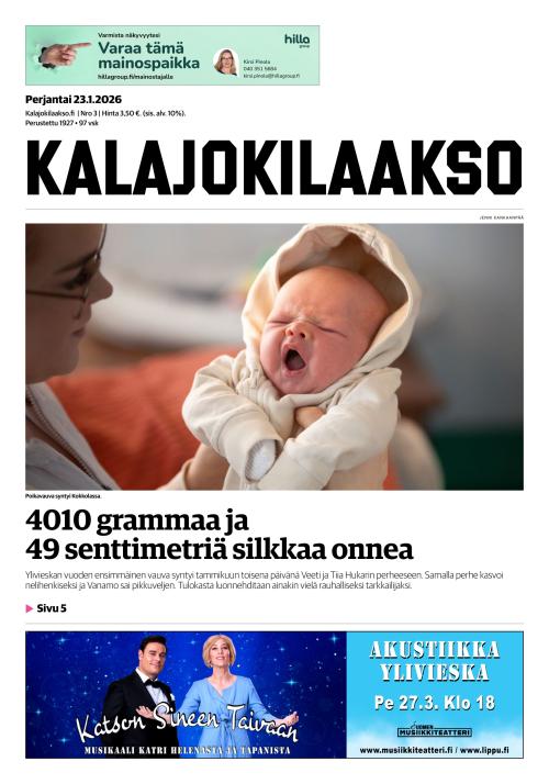 Kalajokilaakso ja Kalajaska 23.1.2026
