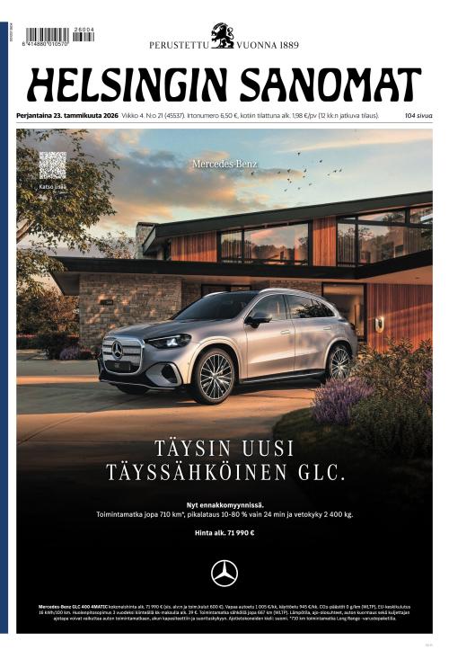 Helsingin Sanomat 23.1.2026