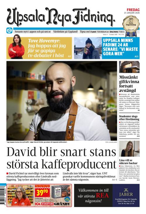 Upsala Nya Tidning 23.1.2026