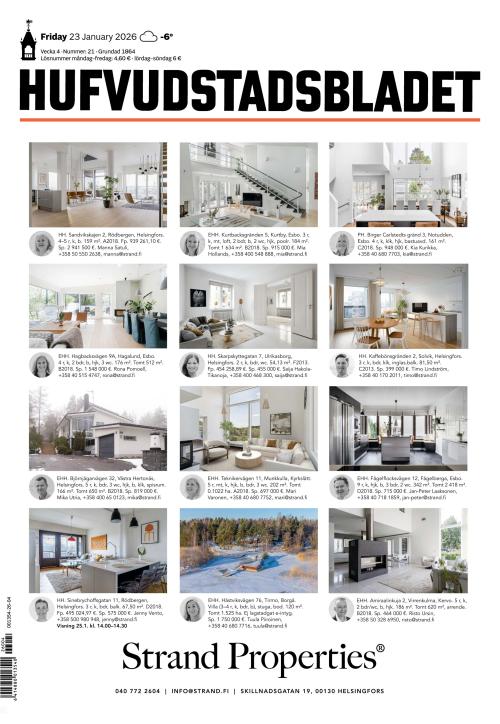 Hufvudstadsbladet 23.1.2026