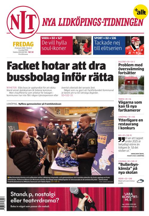 Nya Lidköpings-Tidningen 23.1.2026