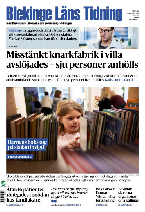 Blekinge Läns Tidning 23.1.2026