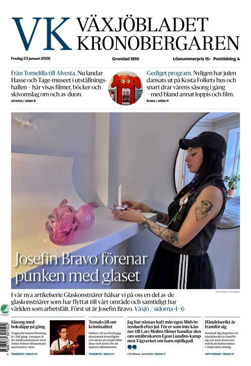 Växjöbladet Kronobergaren 23.1.2026