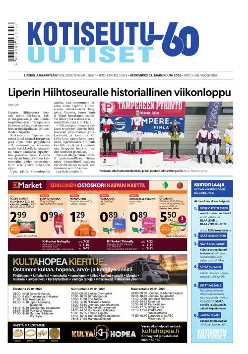 Kotiseutu-uutiset 21.1.2026
