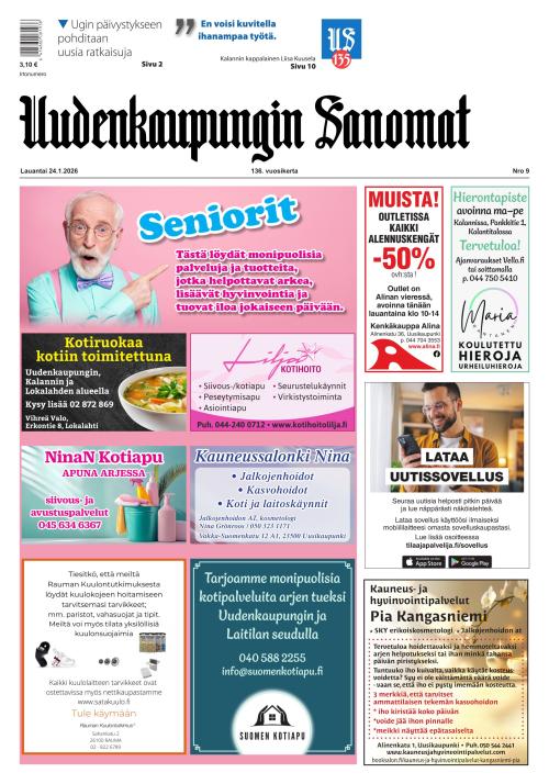 Uudenkaupungin Sanomat 24.1.2026