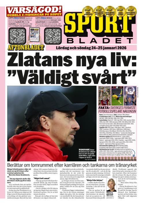 Aftonbladet Sportbladet 24.1.2026