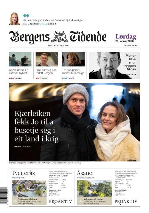 Bergens Tidende 24.1.2026