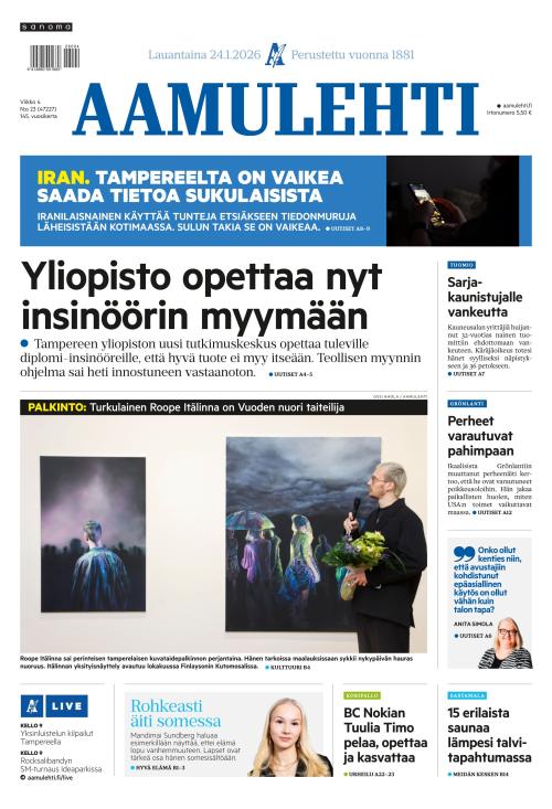 Aamulehti 24.1.2026