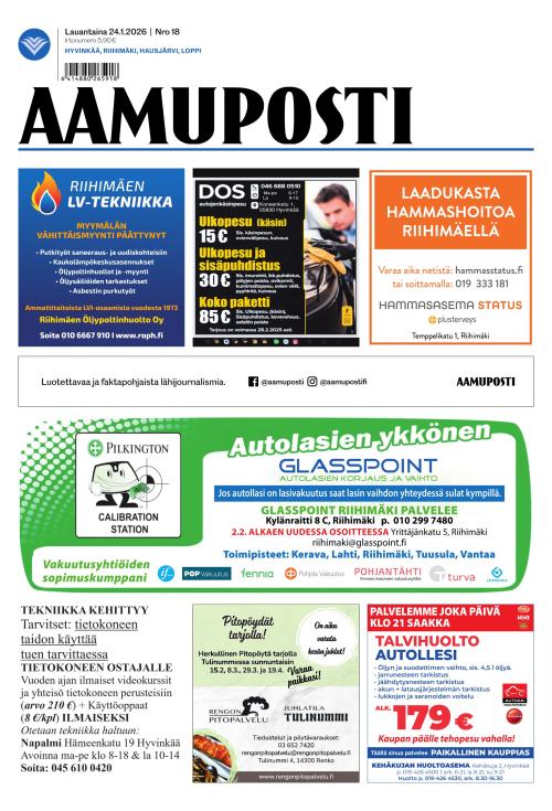 Aamuposti 24.1.2026
