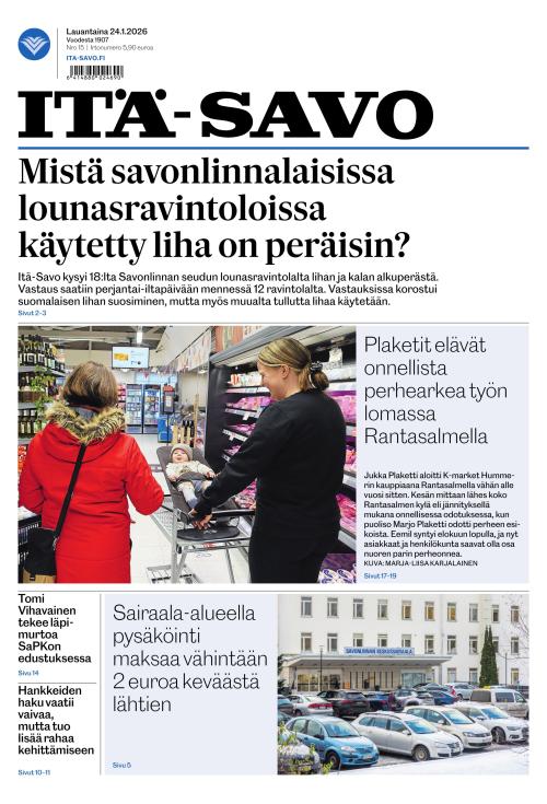 Itä-Savo 24.1.2026