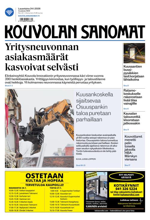 Kouvolan Sanomat 24.1.2026