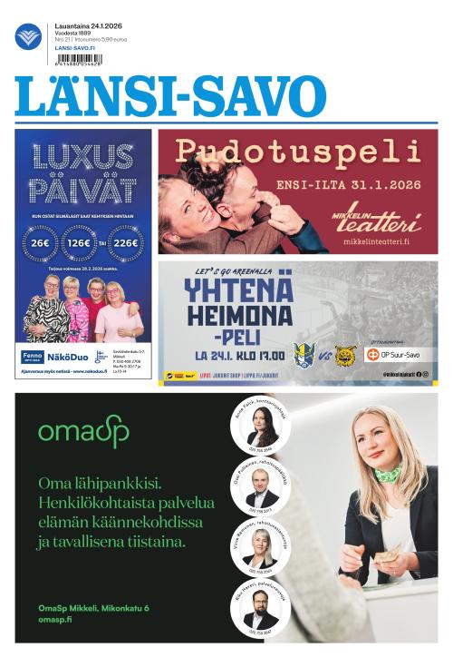 Länsi-Savo 24.1.2026