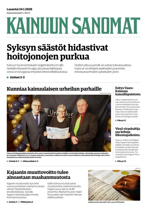 Kainuun Sanomat 24.1.2026