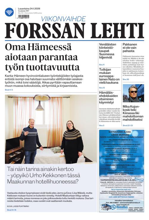 Forssan Lehti 24.1.2026