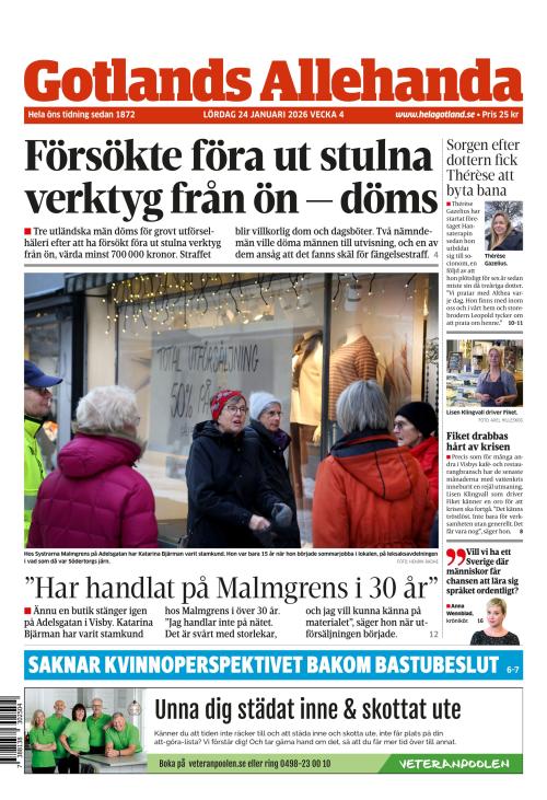Gotlands Allehanda 24.1.2026
