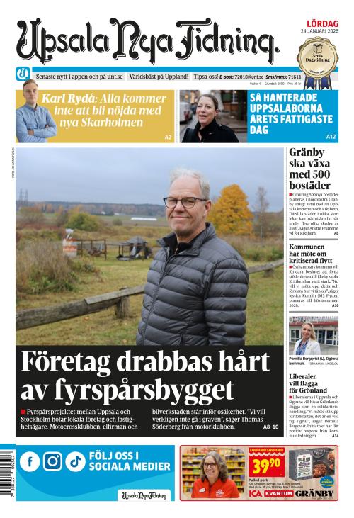 Upsala Nya Tidning 24.1.2026