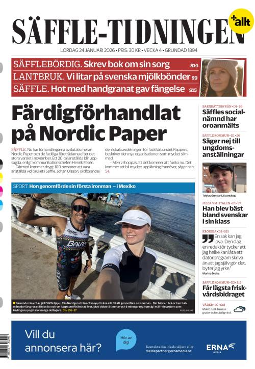 Säffle-Tidningen 24.1.2026