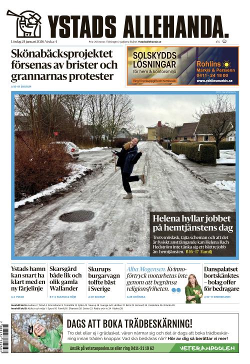 Ystads Allehanda 24.1.2026