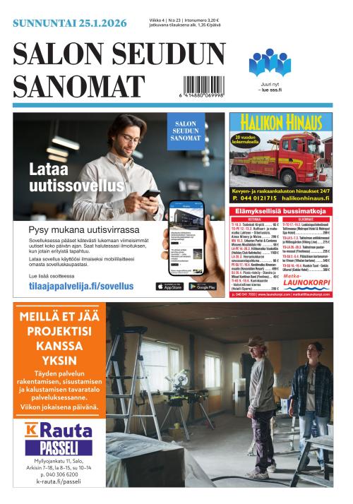Salon Seudun Sanomat 25.1.2026