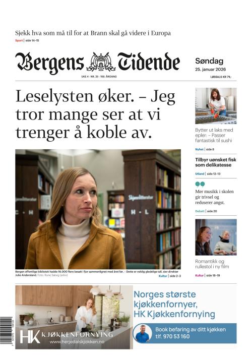 Bergens Tidende 25.1.2026