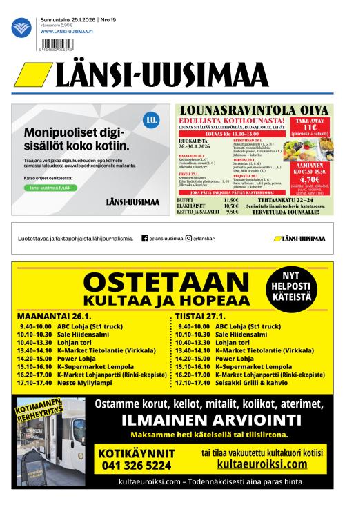 Länsi-Uusimaa 25.1.2026