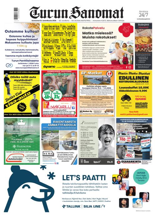 Turun Sanomat 25.1.2026