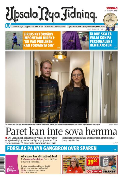 Upsala Nya Tidning 25.1.2026