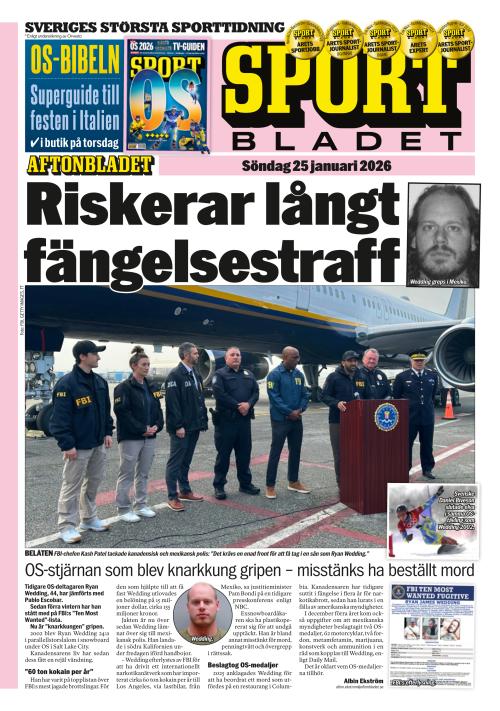 Aftonbladet Sportbladet 25.1.2026