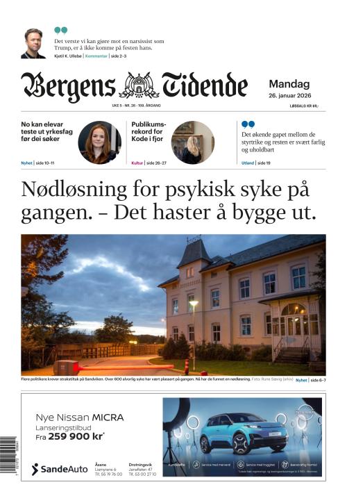 Bergens Tidende 26.1.2026