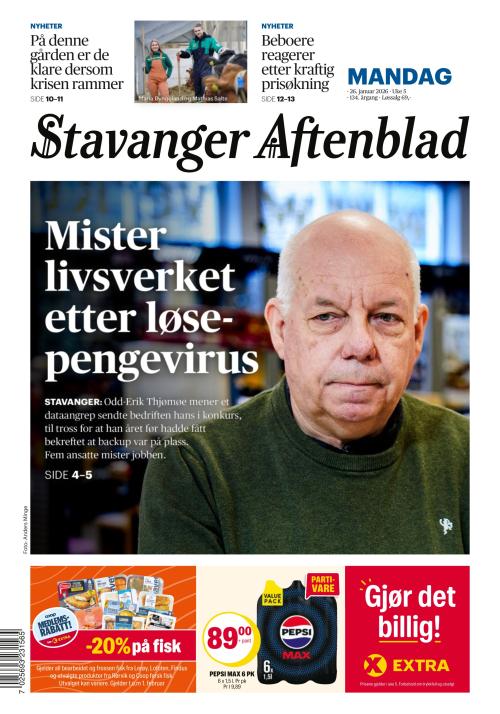 Stavanger Aftenblad 26.1.2026