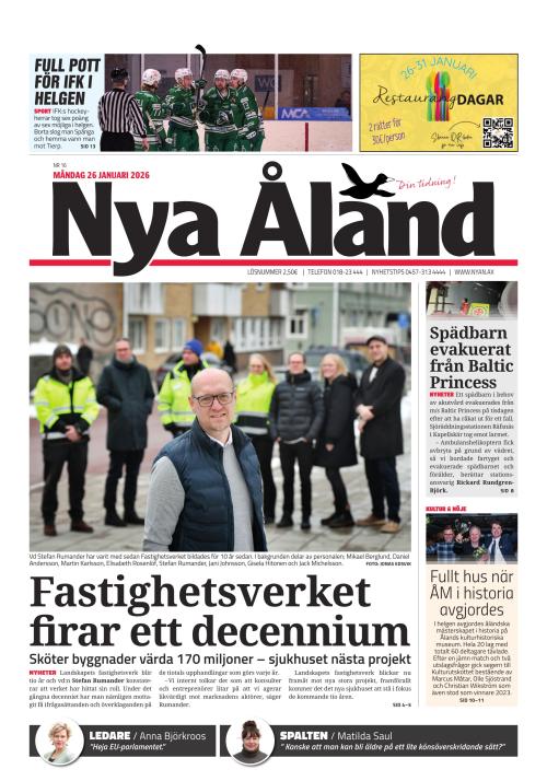Nya Åland 26.1.2026
