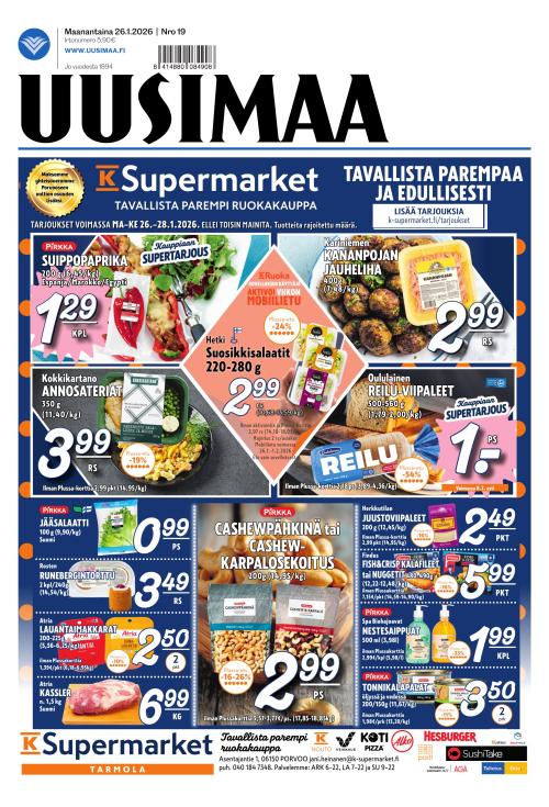 Uusimaa 26.1.2026
