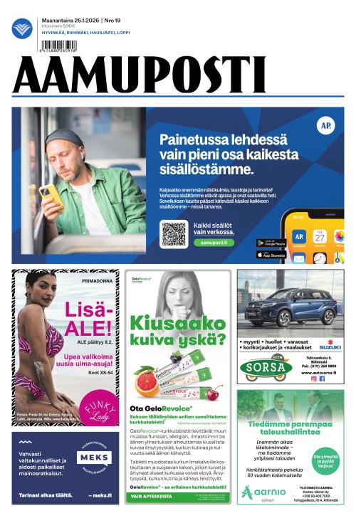 Aamuposti 26.1.2026
