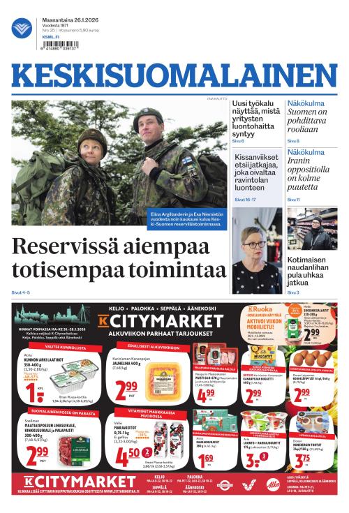 Keskisuomalainen 26.1.2026