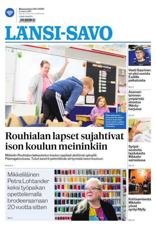 Länsi-Savo 26.1.2026