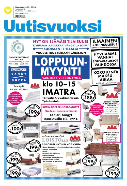 Uutisvuoksi 26.1.2026