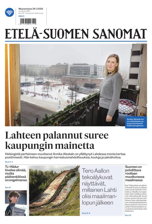 Etelä-Suomen Sanomat 26.1.2026
