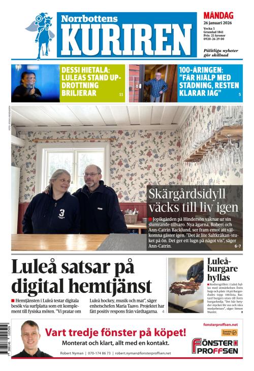 Norrbottens-kuriren 26.1.2026