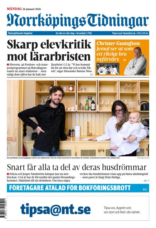 Norrköpings Tidningar 26.1.2026