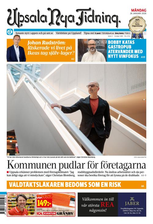 Upsala Nya Tidning 26.1.2026