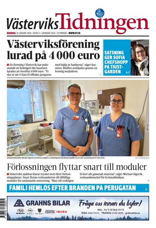 Västerviks-Tidningen 26.1.2026