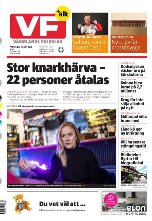 Värmlands Folkblad 26.1.2026