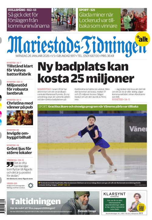 Mariestads-Tidningen 26.1.2026