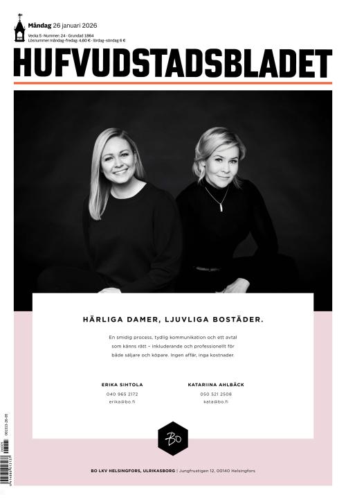 Hufvudstadsbladet 26.1.2026