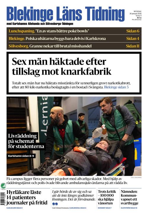 Blekinge Läns Tidning 26.1.2026