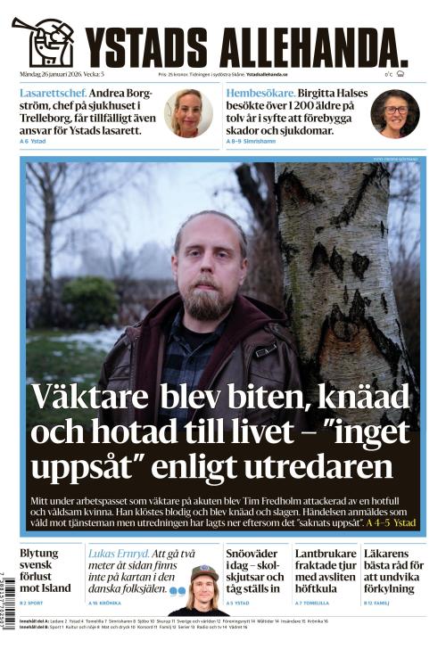 Ystads Allehanda 26.1.2026