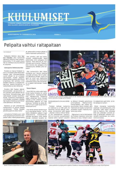 Pyhäjoen Kuulumiset 28.1.2026