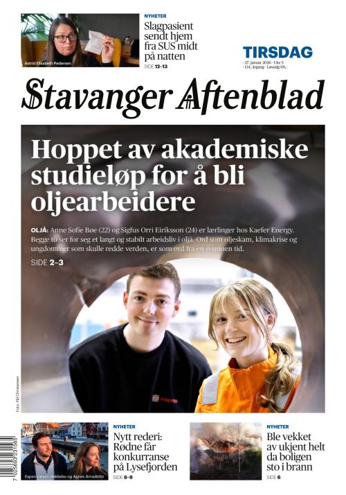 Stavanger Aftenblad 27.1.2026